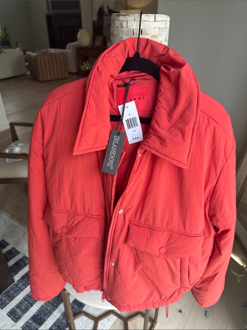 NWT Blank NYC Red Puffer Jacket - Picture 3 of 5